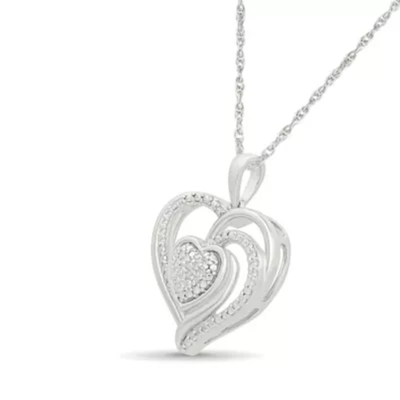 Diamond Fancy Heart Pendant