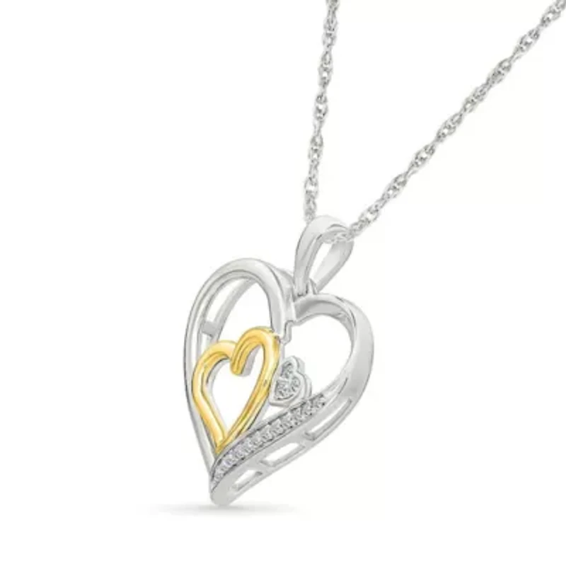 Diamond Fancy Heart Pendant