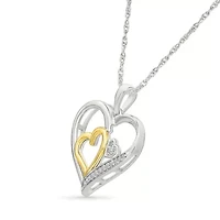 Diamond Fancy Heart Pendant