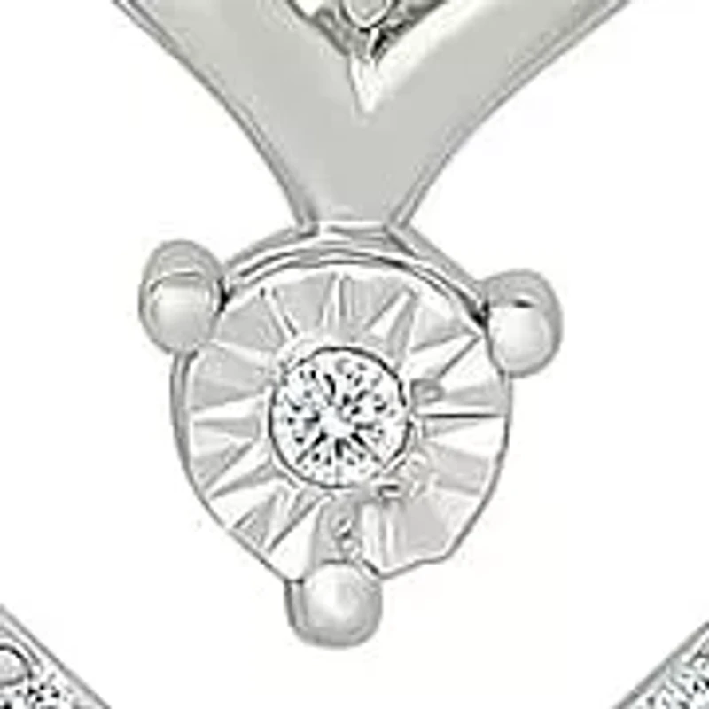 Diamond Entwined Hearts Pendant