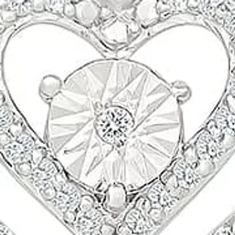 Diamond Fancy Heart Pendant