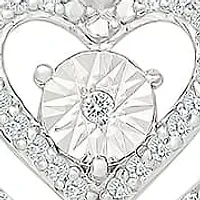 Diamond Fancy Heart Pendant
