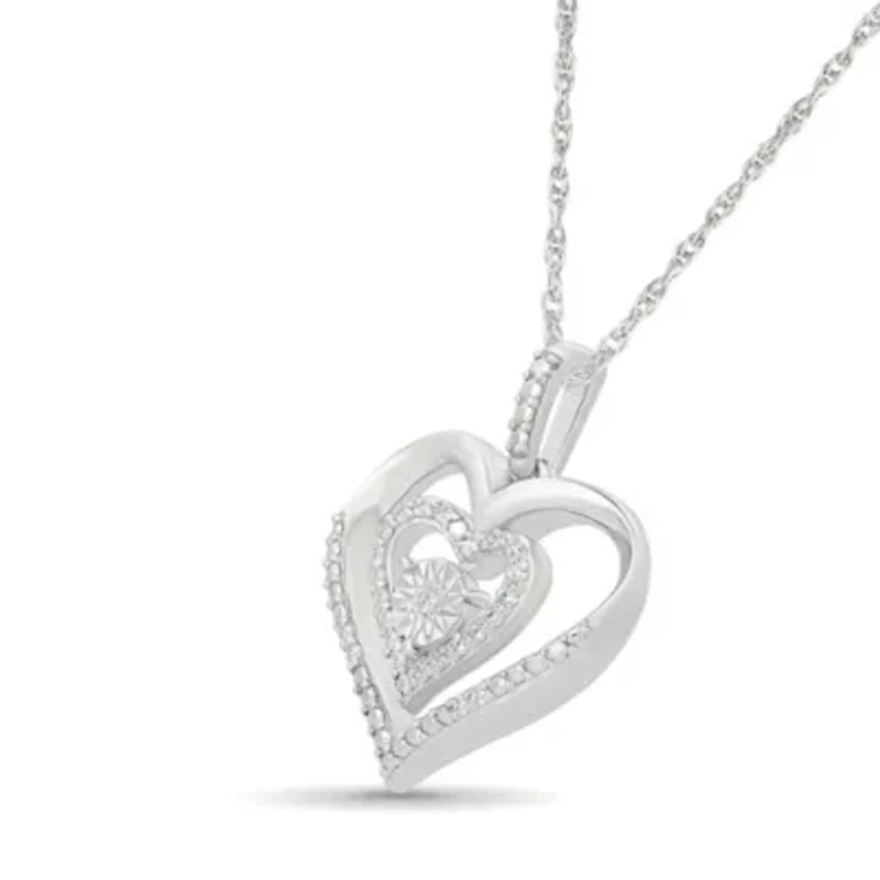 Diamond Fancy Heart Pendant