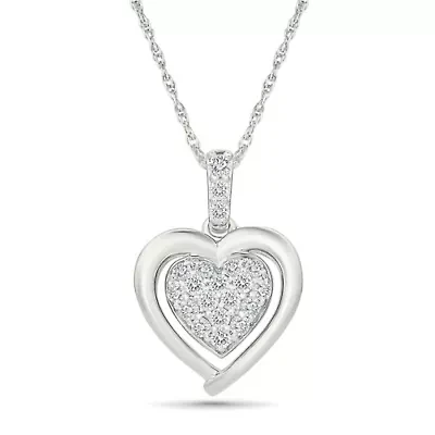 Diamond Fancy Heart Pendant