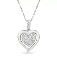 Diamond Fancy Heart Pendant