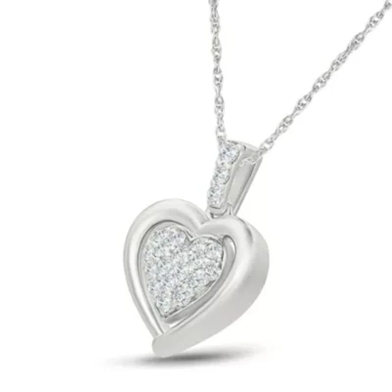 Diamond Fancy Heart Pendant