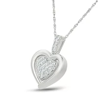 Diamond Fancy Heart Pendant