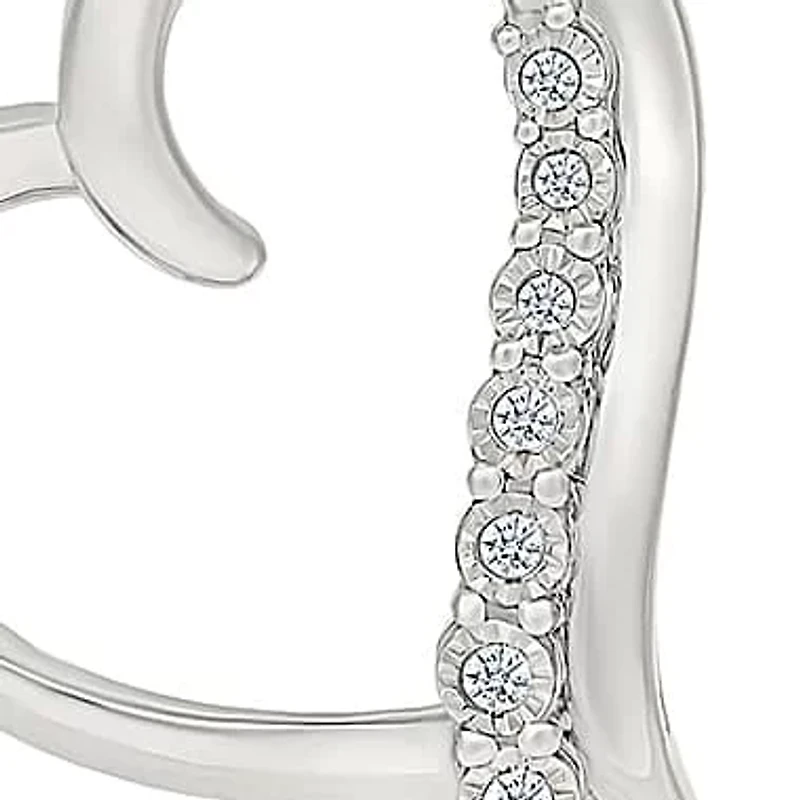 Diamond Sidetilted Heart Fancy Pendant