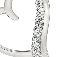 Diamond Sidetilted Heart Fancy Pendant