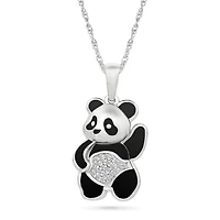 Diamond Panda Charm Pendant
