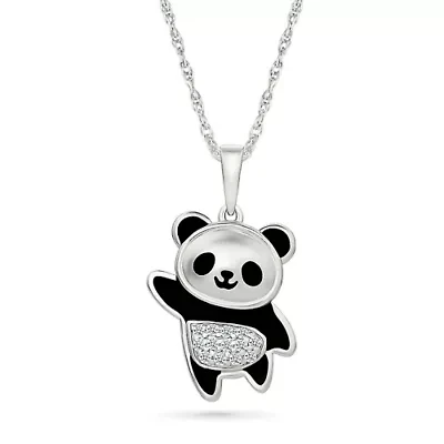 Diamond Panda Charm Pendant