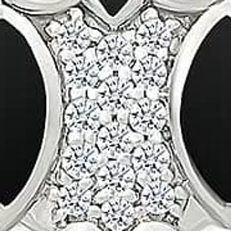 Diamond Owl Charm Circle Pendant