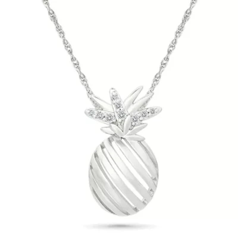Diamond Pineapple Pendant