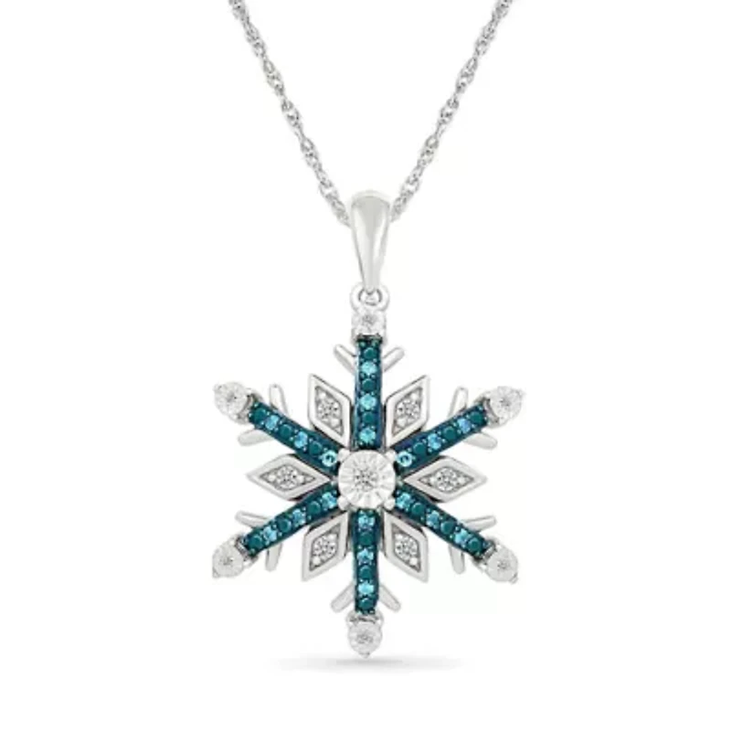Diamond Snowflake Pendant