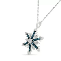 Diamond Snowflake Pendant