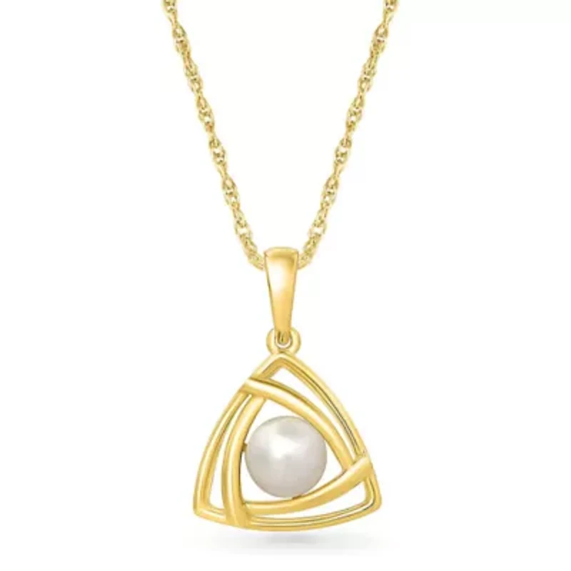 Pearl Triangle Pendant