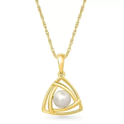 Pearl Triangle Pendant