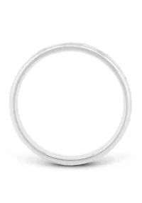 Prism-Cut Milgrain Millimeter Wedding Band .925 Sterling Silver