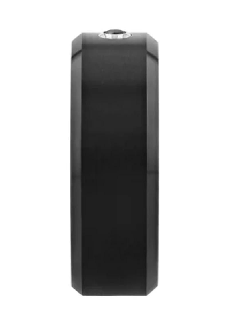 1/10 ct. t.w. Black Diamond Solitaire Band and Blue Tungsten