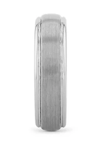 Grooved Satin Finish Band Tungsten