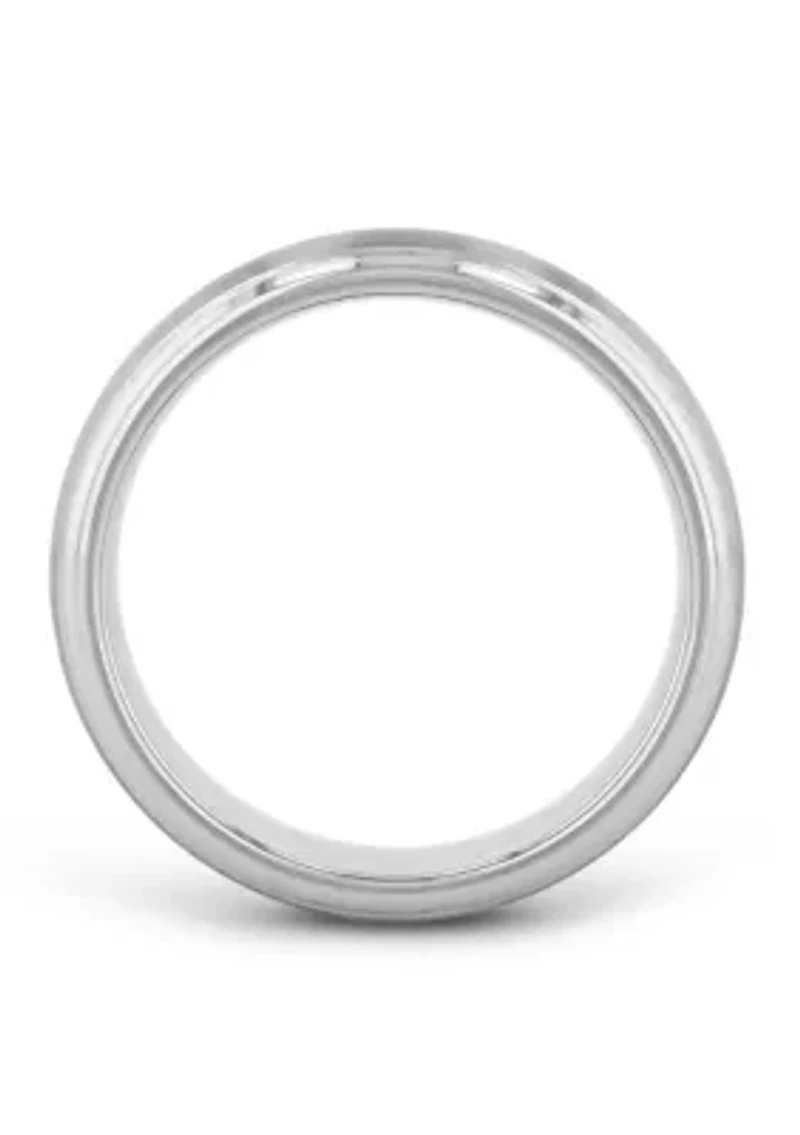 Grooved Satin Finish Band Tungsten