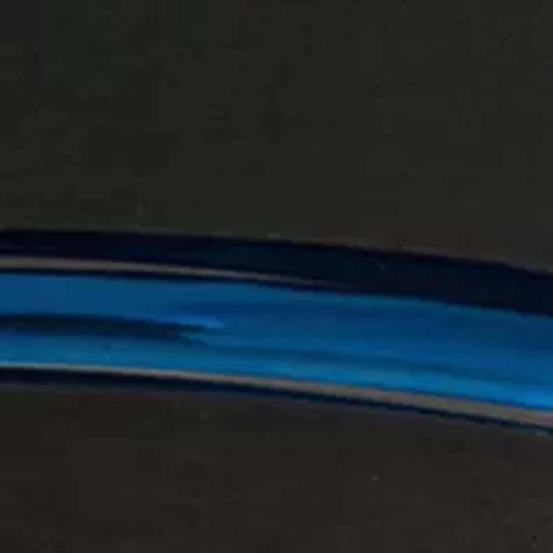 Grooved Band Black and Blue Stainless Steel