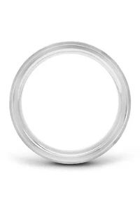 Grooved Band Black and Blue Stainless Steel