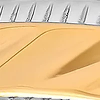 Wave Center Milgrain Band Two-Tone Stainless Steel