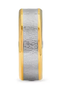 The Lord's Prayer Religious Band Two-Tone Stainless Steel