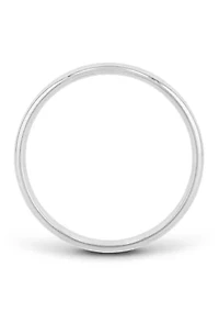 Plain Polished Millimeter Wedding Band .925 Sterling Silver