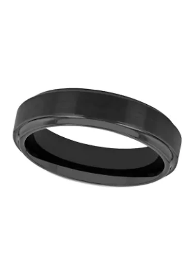 Satin Finish Step Edge Band Black Cobalt