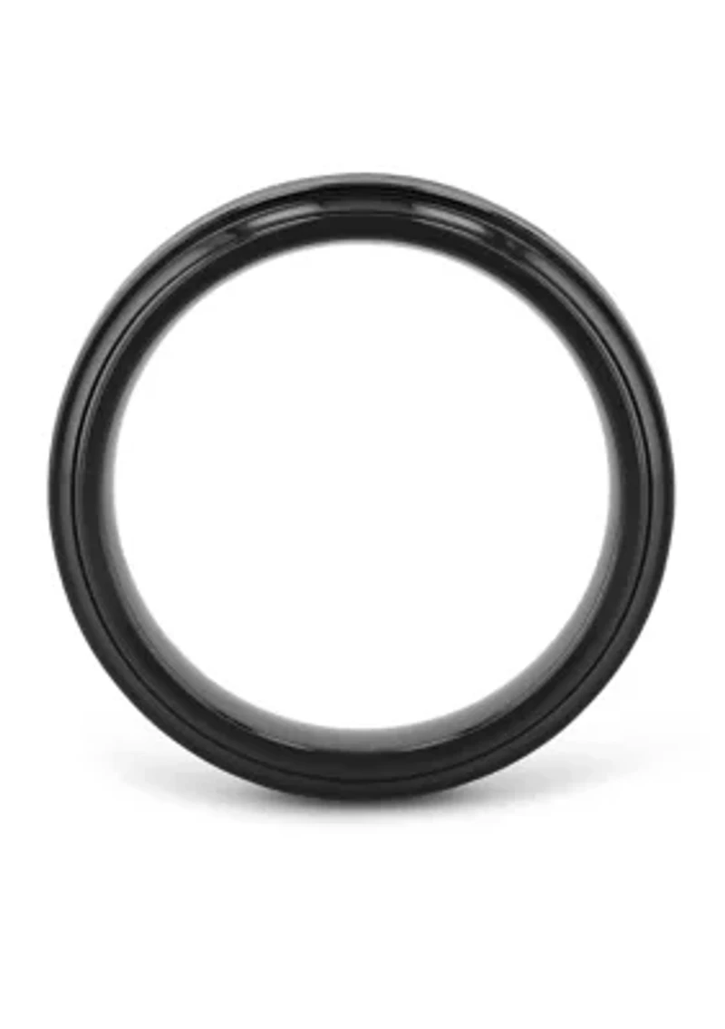 Satin Finish Step Edge Band Black Cobalt