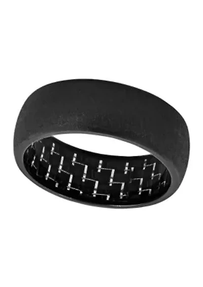 Satin Finish Band Black Cobalt