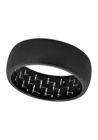 Satin Finish Band Black Cobalt