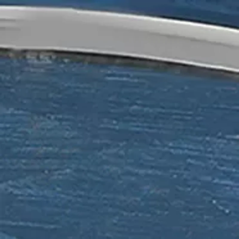 Hammered Step Edge Band Blue Cobalt