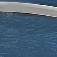 Hammered Step Edge Band Blue Cobalt