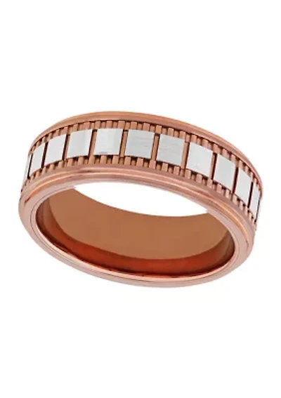 Gear Trim Step Edge Band Rose-Tone Cobalt