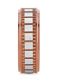 Gear Trim Step Edge Band Rose-Tone Cobalt
