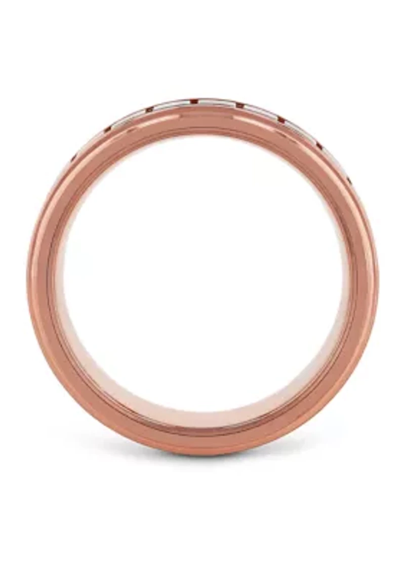 Gear Trim Step Edge Band Rose-Tone Cobalt