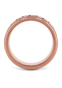 Gear Trim Step Edge Band Rose-Tone Cobalt