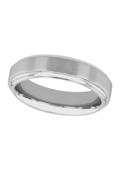Satin Finish Step Edge Band Cobalt