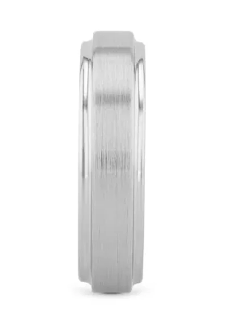 Satin Finish Step Edge Band Cobalt