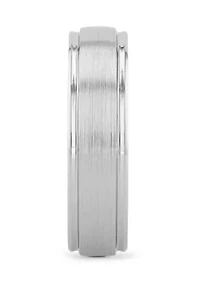 Grooved Satin Finish Band Cobalt