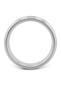 Grooved Satin Finish Band Cobalt