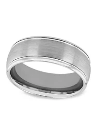 Domed Satin Finish Band Cobalt