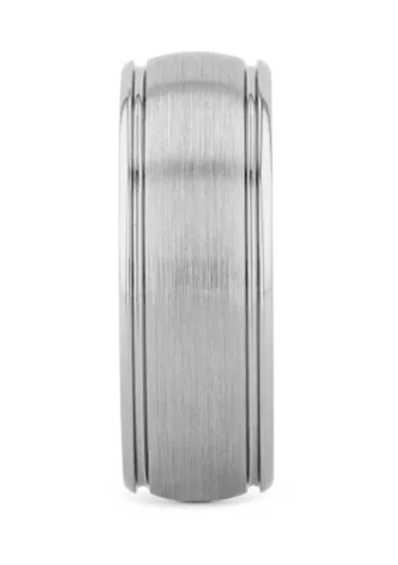 Domed Satin Finish Band Cobalt