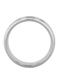 Domed Satin Finish Band Cobalt
