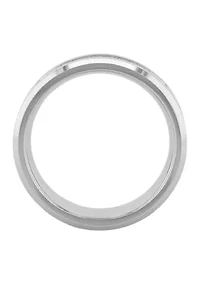 1/8 ct. t.w. Diamond Beveled Edge Band Cobalt