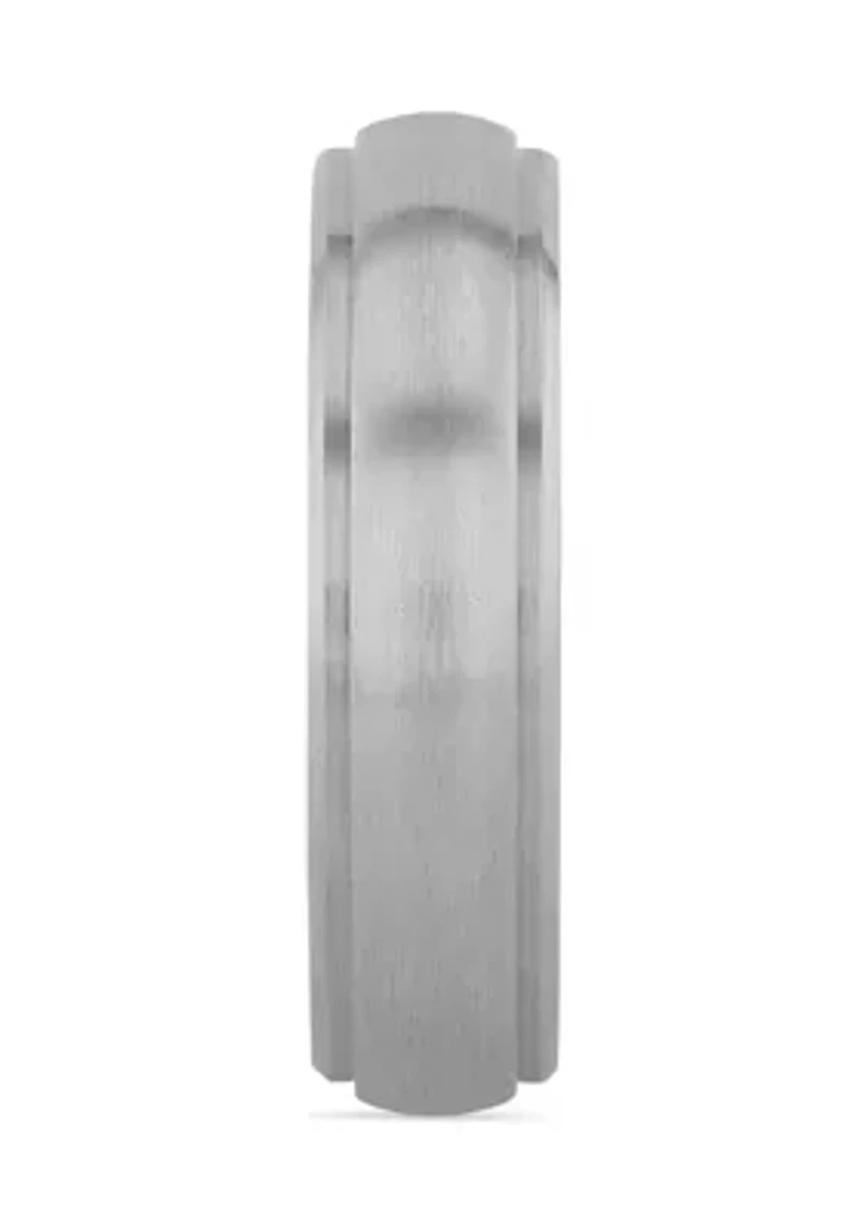 Domed Satin Finish Lightweight Band Titanium