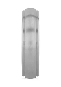 Domed Satin Finish Lightweight Band Titanium